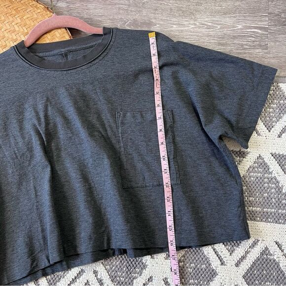 Lululemon Check the Box Short Sleeve Heathered Graphite Grey 6 - Picture 3 of 6
